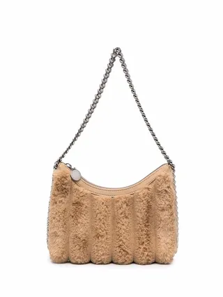 Falabella faux-fur zip shoulder bag