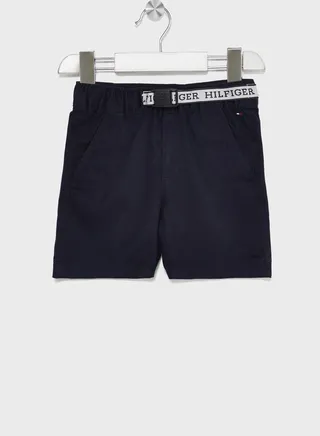 Kids Belted Comfort Chino Shorts
