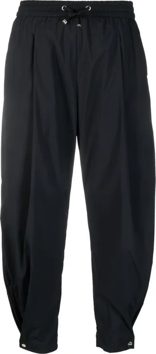Drawstring-Waistband Cropped Trousers