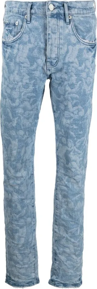 Blue Cherub Graphic Print Jeans