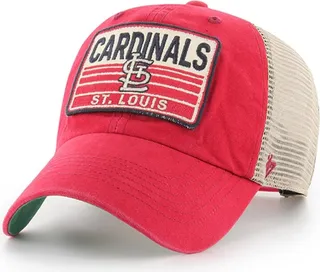 Men's '47 Brand Red St. Louis Cardinals Four Stroke Clean Up Trucker Snapback Hat