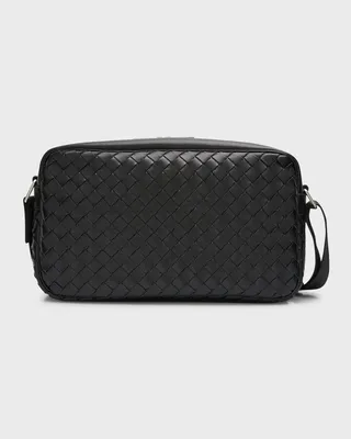 Men's Avenue Large Intrecciato Crossbody Bag