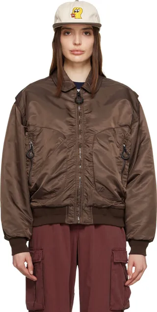 Brain Dead Brown 3D Bomber Jacket
