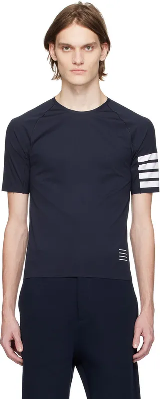 Thom Browne Navy Compression T-Shirt