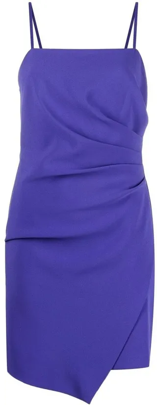Ruched Sleeveless Mini Dress