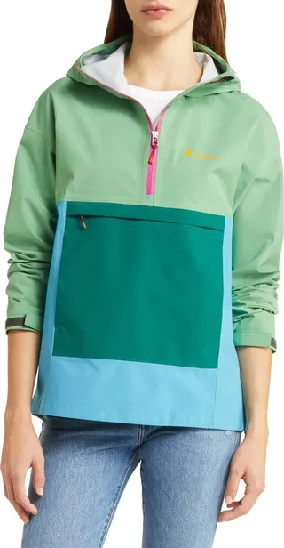 Cielo Water Resistant Hooded Pullover Rain Anorak