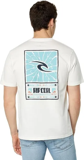 Rip Curl Soul Arch Short Sleeve Tee (Bone) Men's Clothing