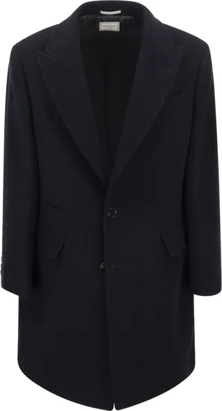 Brunello Cucinelli Single-Breasted Long-Sleeved Coat