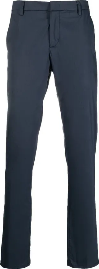 Mid-Rise Straight-Leg Trousers