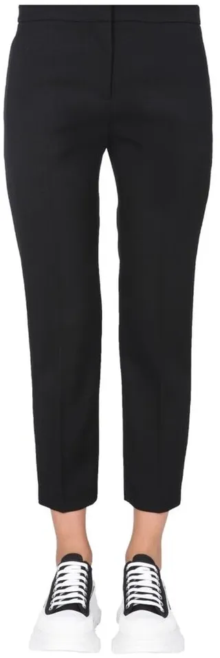 Alexander McQueen Cropped Straight-Leg Trousers