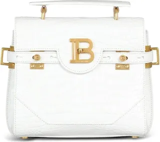 B-Buzz crocodile-embossed shoulder bag