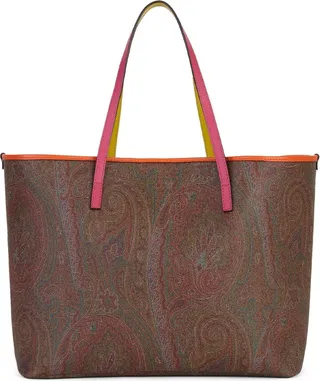 Book paisley tote bag