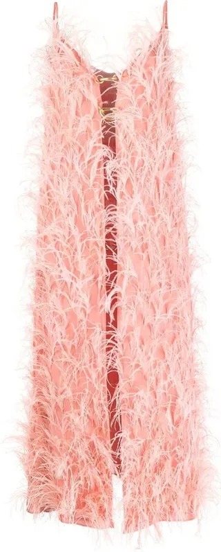 Feather Open-Front Tunic