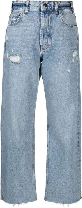 Blue Gavin Distressed Boyfriend Jeans
