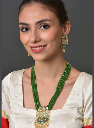 Kundan Meenakari Gold Plated Necklace Set