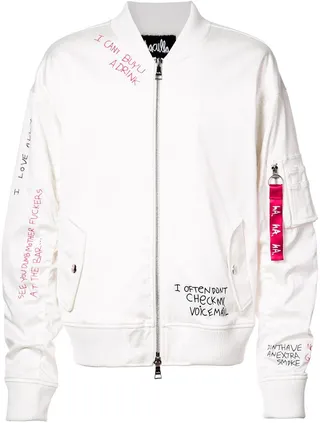 Skribble bomber jacket