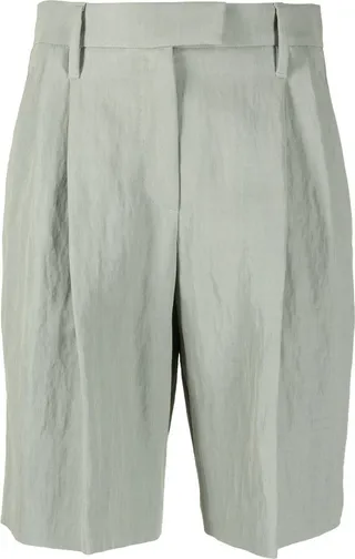 High-Waisted Knee Length Shorts