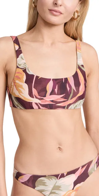 MIKOH Wailua Simple Strap Scoop Neck Top