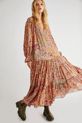 Feeling Groovy Maxi Dress by Free People