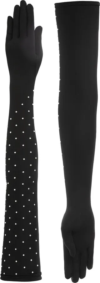 Runway Imitation Pearl Gloves