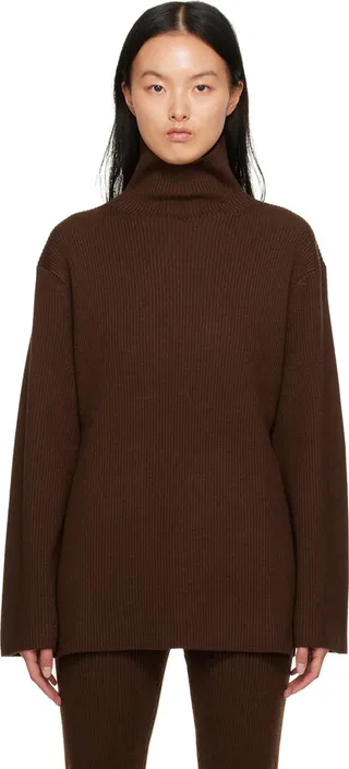 Studio Nicholson Brown Ettore Turtleneck
