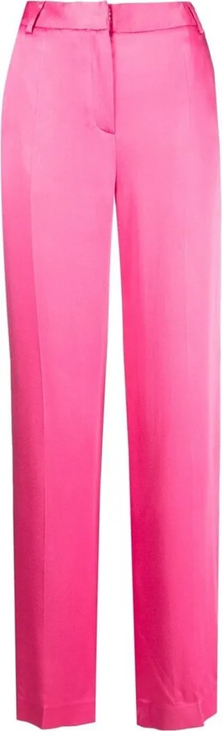 High-Waisted Straight-Leg Trousers