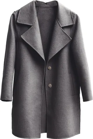 Belle & Bloom - Ex-Boyfriend Wool Blend Oversized Jacket - Dark Grey