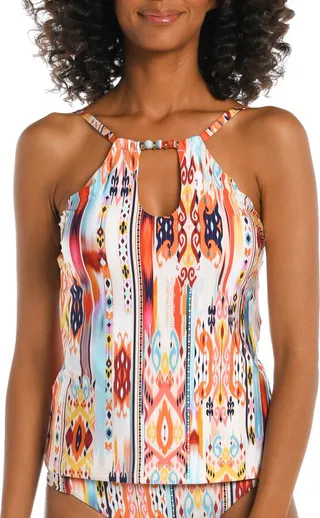 Desert Keyhole Underwire Tankini Swim Top
