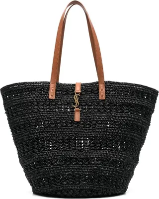 YSL plaque tote bag