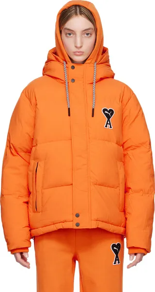 AMI Alexandre Mattiussi Orange Puma Edition Puffer Jacket
