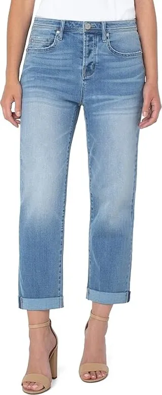 Liverpool The Real Boyfriend Rolled Cuff in Lansing (Lansing) Women's Jeans