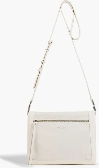 Olympus pebbled-leather shoulder bag