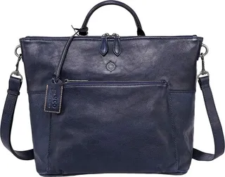 Old Trend Genuine Leather Sunny Grove Crossbody Bag (Navy) Handbags