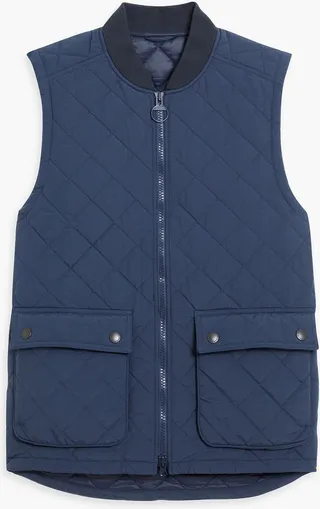 Quilted shell vest