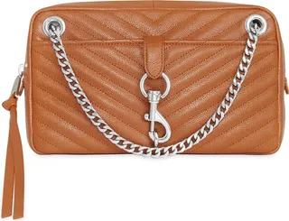 Edie Quilted Convertible Leather Shoulder Bag