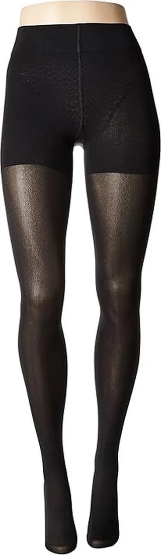 Wolford Velvet de Luxe 66 Control Top Tights (Black) Fishnet Hose