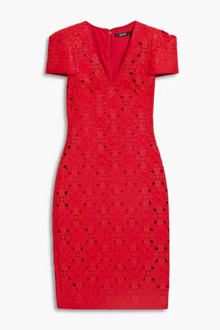 Broderie anglaise ponte dress