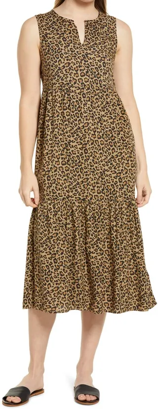 Ireana Tiered Ruffle Midi Dress