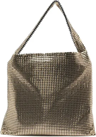 Pixel metallic tote bag