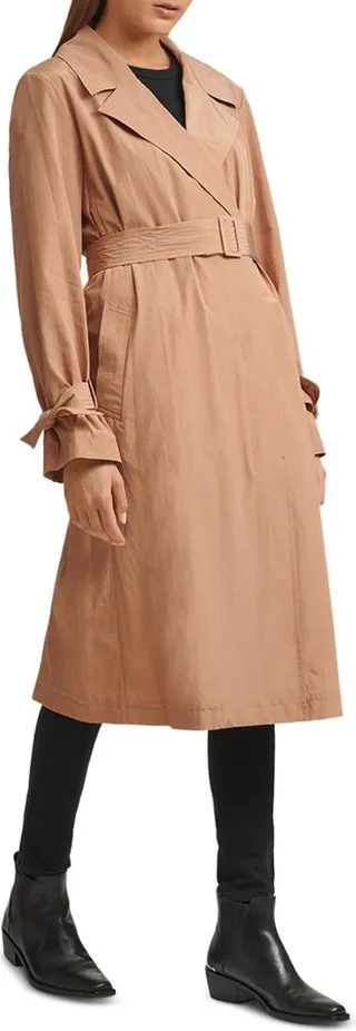 Womens Fashion Long Trench Coat