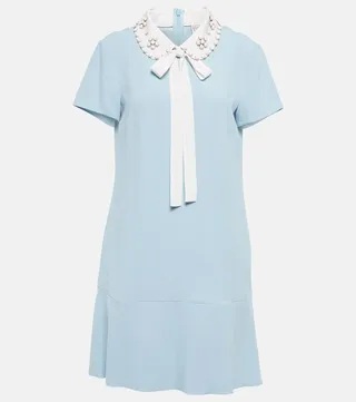 Satin crepe minidress