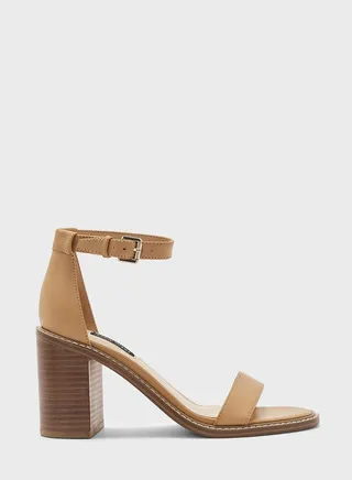 Ankle Strap Mid Heel Sandals