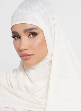 Houndstooth Long Hijab Scarf