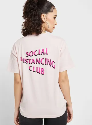 Graphic Ruched Detail T-Shirt