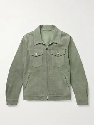 Suede Trucker Jacket