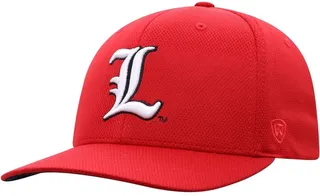 Men's Top of The World Red Louisville Cardinals Reflex Logo Flex Hat