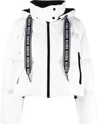 Logo-Patch Quilted Puffer Jacket