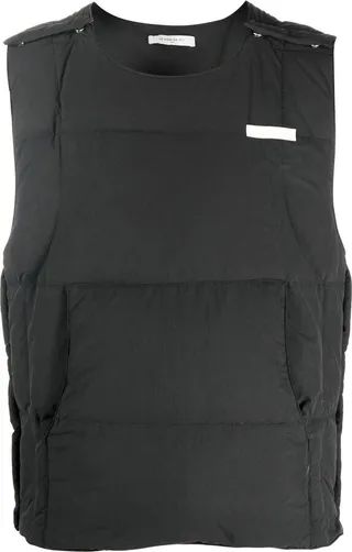 Military-Vest Feather-Down Gilet