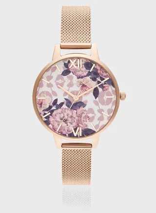 Wildflower Analog Watch