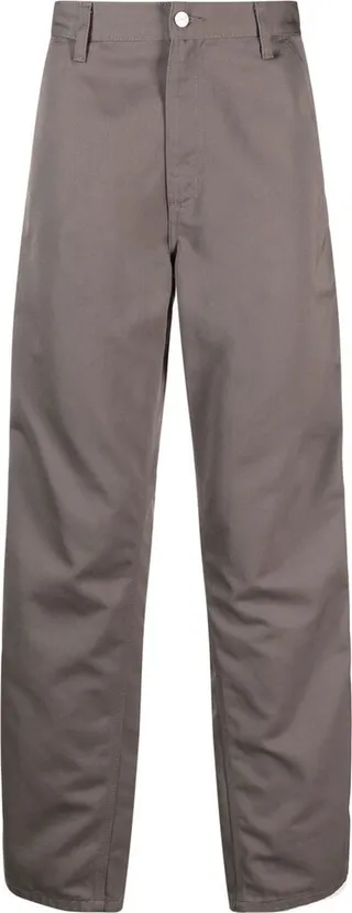 Logo-Patch Straight-Leg Trousers